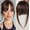Brown, variant on One Piece Bangs Hair Wigs for Women - Natural Looking Synthetic Hair Hair Wigs with Fringe for Daily Wear and Special Occasions
