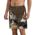 thumbnail image 2 of Naloa Cat Family Men's Beach Shorts, Surfing shorts, Swim trunks, Quick Dry Swim Trunks for Surfing Beach Fun - Medium, 2 of 9