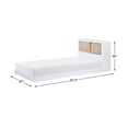 thumbnail image 4 of Pemberly Row Wood Twin Bookcase Bed in 2-Tone Finish (White and Natural), 4 of 13