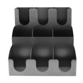 thumbnail image 1 of Distributeur de Tasses à Café et Couvercle Organisateur de Tasses et Couvercles Distributeur de Tasses à Café Vertical à 9 Compartiments en Acier Inoxydable et Support de Couvercle pour Comptoir de Stat, 1 of 14