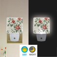 thumbnail image 2 of Yayeee LED Plug in Night Light for The Home with Auto Dusk to Dawn Light Sensors, 2 Pack, Red Floral Pattern, 2 of 6