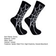 thumbnail image 7 of sunsanly 1 Pair Halloween Socks Spider Wet Skull Skeleton Print Color Matching High Elasticity Anti-slip Unisex Sport Sweat-Absorbent Basketball Football Long Stockings, 7 of 7