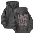 thumbnail image 2 of HAYIMI Women Letter Print Hooded Zip Up Sweatshirt Streetwear Loose Fit Hoodie Long Sleeve Oversized Cozy Tops Daily Wear, 2 of 5