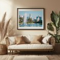thumbnail image 3 of DTLA from Echo Park - Los Angeles California Photography Black Framed Wall Art Print 20 x 30 inches, 3 of 4