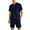 Navy, variant on TMOYZQ Men's Plus Size 2 Piece Outfits Short Sleeve V-neck Tee Shirts and Track Shorts Set Summer Loungewear Outfits 2025