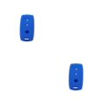 thumbnail image 2 of Sidaley Funda de silicona para llave de coche, soporte para mando a distancia, decoración protectora para interruptor, repuesto para Azul oscuro 2piezas, 2 of 6
