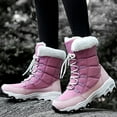 thumbnail image 1 of QISIWOLE Women's Winter Outdoor Plus Velvet Non-slip Mid-tube Platform Snow Boots Deals, 1 of 7