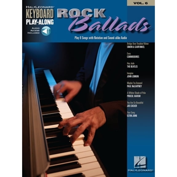 Pre-Owned Rock Ballads Keyboard Play-Along Volume 6 Book/Online Audio [With CD] (Paperback) 1423417968 9781423417965