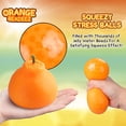 thumbnail image 1 of Juguete Pelotas de estrés naranjas, juguetes sensoriales, pelota para aliviar el estrés, herramienta de silicona para la ansiedad para niños, regalos, pelota para apretar, 10ml AMMAO MXZZ23418A6887, 1 of 2