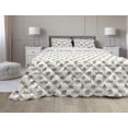 thumbnail image 1 of Tribal Comforter & Sham Bedding Set, Conceptual Sun Rain Cloud Trees and House Doodle Style Simplistic Print, 3 pcs Duvet Set Microfiber Filling Quilt, 5 Sizes, Multicolor, by Ambesonne, 1 of 4