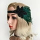 thumbnail image 4 of Elegante diadema de plumas para mujer con Vintage banda para el cabello cóctel elegante, 4 of 8