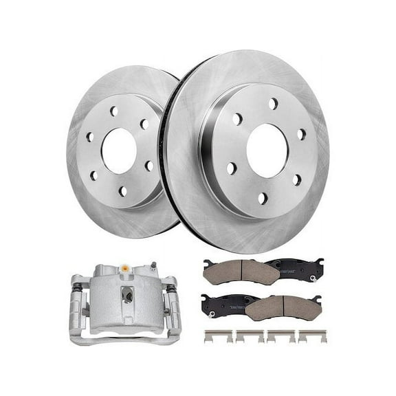 Front Brake Pad Rotor and Caliper Set - Compatible with 2002 - 2006 Chevy Avalanche 1500 2003 2004 2005