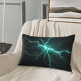 thumbnail image 5 of Rateoe Green Lightning Flash Pattern Pillow Covers with Invisible Zipper(Pillows are not Included) Standard Pillowcases-14"x20", 5 of 6