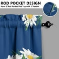thumbnail image 4 of Wildflower Vintage Curtains 36 Inch - 3 Panel Country Rustic Set with Bohemian Floral Print, Rod Pocket, 4 of 5