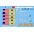 thumbnail image 3 of (x10) 3M Reflective New Jersey and US Flag Stickers | Versatile & High Quality Safety Decals | Hard hats, laptops, bikes, toolboxes, 3 of 3