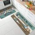 thumbnail image 2 of Lake Life Spring Summer Boat Paddle Kitchen Rugs Set of 2, Welcome to The Lake Lakehouse Stripes Kitchen Mats Decor, Farmhouse Rustic Floor Door Mat Home Decorations -17x30 and 17x47 Inch, 2 of 6