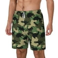 thumbnail image 2 of Balery Camouflage Dinosaur Mens Swim Trunks Swim Shorts for Men Quick Dry Inseam Beach Shorts with Compression Liner Pocket-XX-Large, 2 of 9