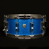 Ludwig 6.5" x 14" Classic Maple Snare Drum, Blue Sparkle