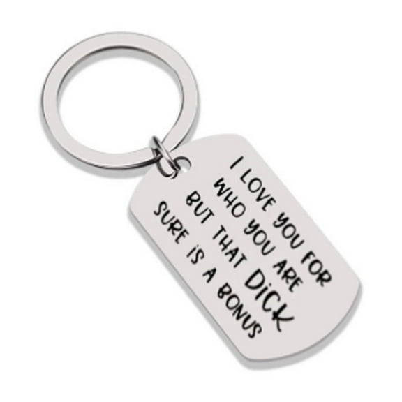 CCOCC Key Chain,Personalized I Love You Design Key Organizer,Stainless Steel Key Holder Perfect Gift for Boyfriend