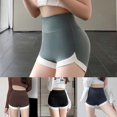 thumbnail image 3 of Women Casual Tight Shorts High Waist Running Gym Pants Sport Yoga Outwear Short, 3 of 8