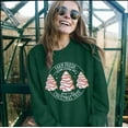 thumbnail image 5 of VILOVE Women Farm Fresh Christmas Tree Cakes Sweatshirt Christmas Crew Neck Sweater Xmas Gifts Top Casual Long Sleeve Tops, 5 of 6