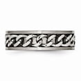 thumbnail image 3 of Titanium 7mm Chain Inlay Brushed Band Size: 12; for Adults and Teens; for Women and Men, 3 of 6