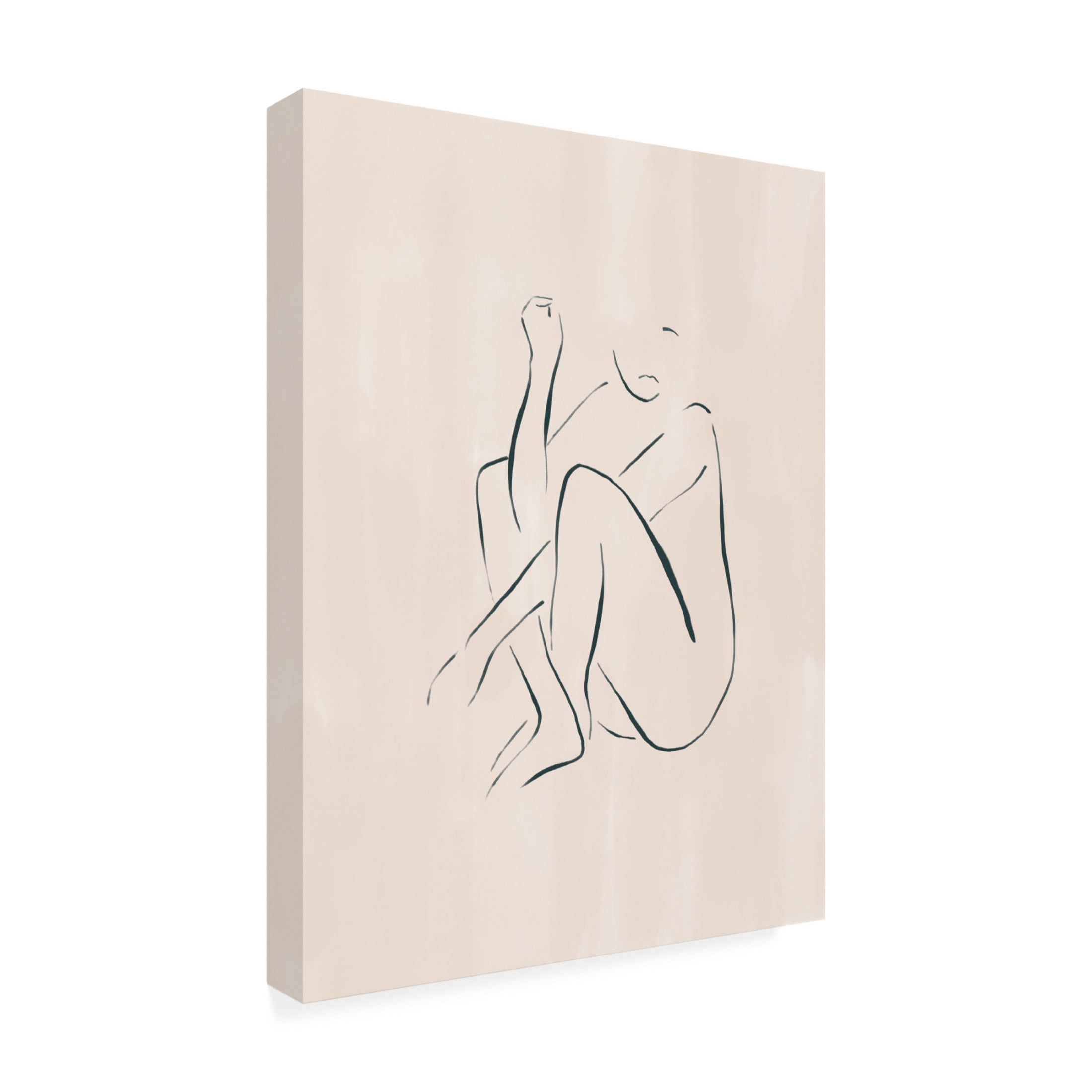 Trademark Fine Art Ivy Green Illustrations Sitting and Thinking Canvas Wall Art