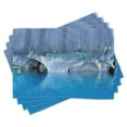 thumbnail image 1 of Ambesonne Blue Place Mats Set of 4, Marble Caves Lake in Chile, Standard Size, Purplegrey White Blue, 1 of 6