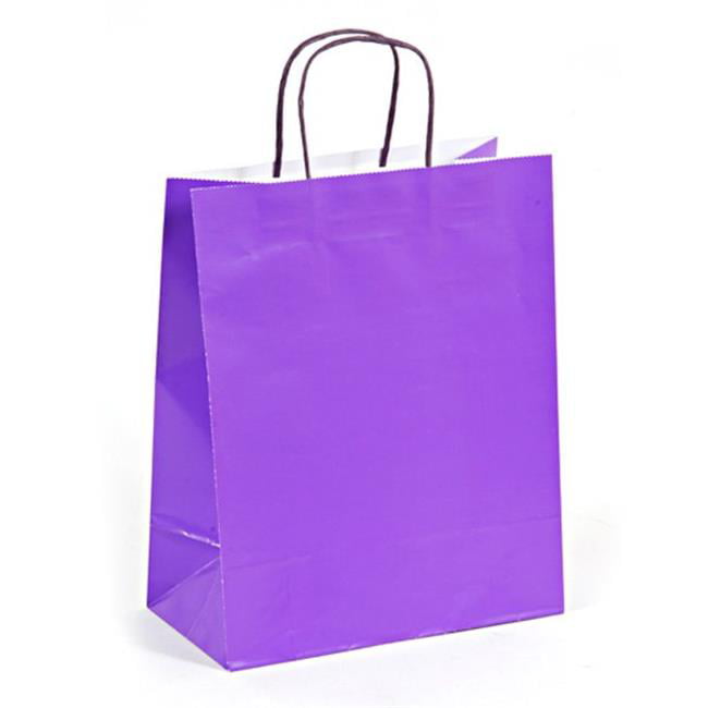 Eros F01-GB536L Large Bright Purple Gift Bags - Pack of 60 - Walmart.com