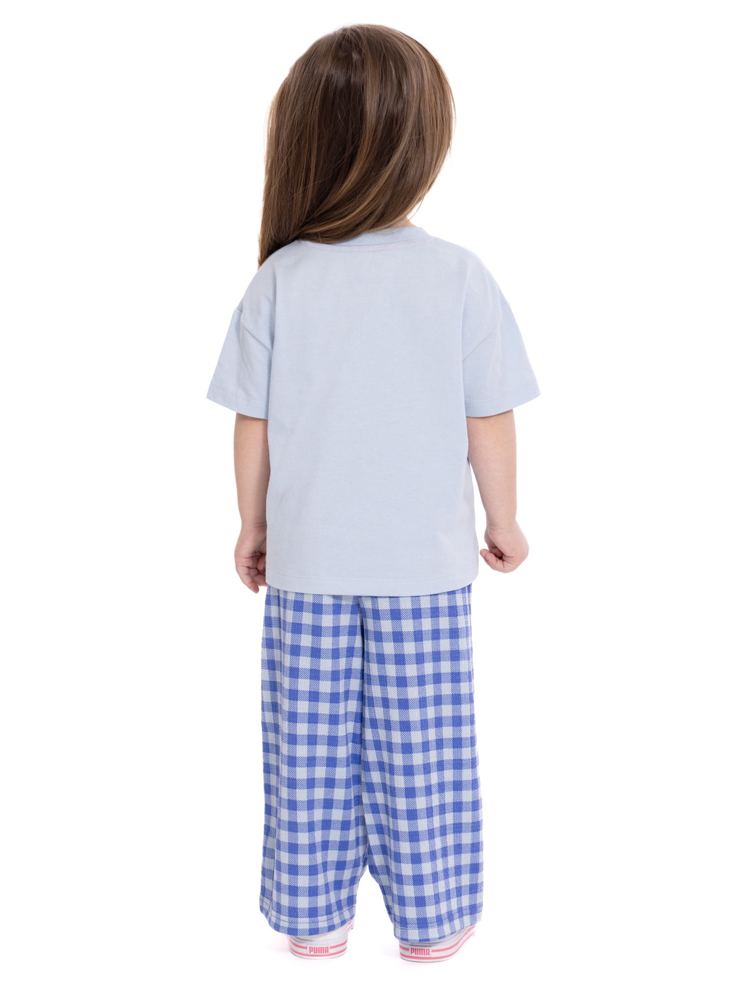 Bluey Toddler Girls Graphic Tee and Print Pants Set, 2-Piece, Sizes 12M-5T