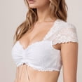 thumbnail image 5 of Xijirk Tank Tops Elegant Underwire Lace Blouse Vest for Oktoberfest and Wardrobe Camisole Tops for Women,White,XL, 5 of 8