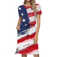 thumbnail image 1 of SZXZYGS Robes Grande Taille Printemps pour Femmes 2024 Robe Semi-Formelle d'Été Décontractée Rayée Sans Manches à Bretelles Licou Fluide Boho avec Poches 2024, 1 of 4