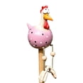 thumbnail image 2 of Decoración de arte de jardín Forma de pollo Estaca Piso Resina Artesanía Yarda Césped Adorno de gallina, Tipo 3 kenally HA005016-03B, 2 of 6