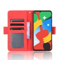 thumbnail image 3 of Case for Google Pixel 4A Cover Adjustable Detachable Card Holder Magnetic closure Leather Wallet Case - Red, 3 of 5