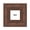 Brown, variant on 4x4 Natural Wide Bamboo Picture Frame - UV Acrylic, Foam Board Backing, Hanging Hardware