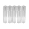 thumbnail image 2 of Tubo de contenedor de bálsamo vacío transparente de 5 ml, 100 piezas, hecho de material plásstico seguro, no tóxico, senle olor, para bello de labios, bálsamo, 2 of 7