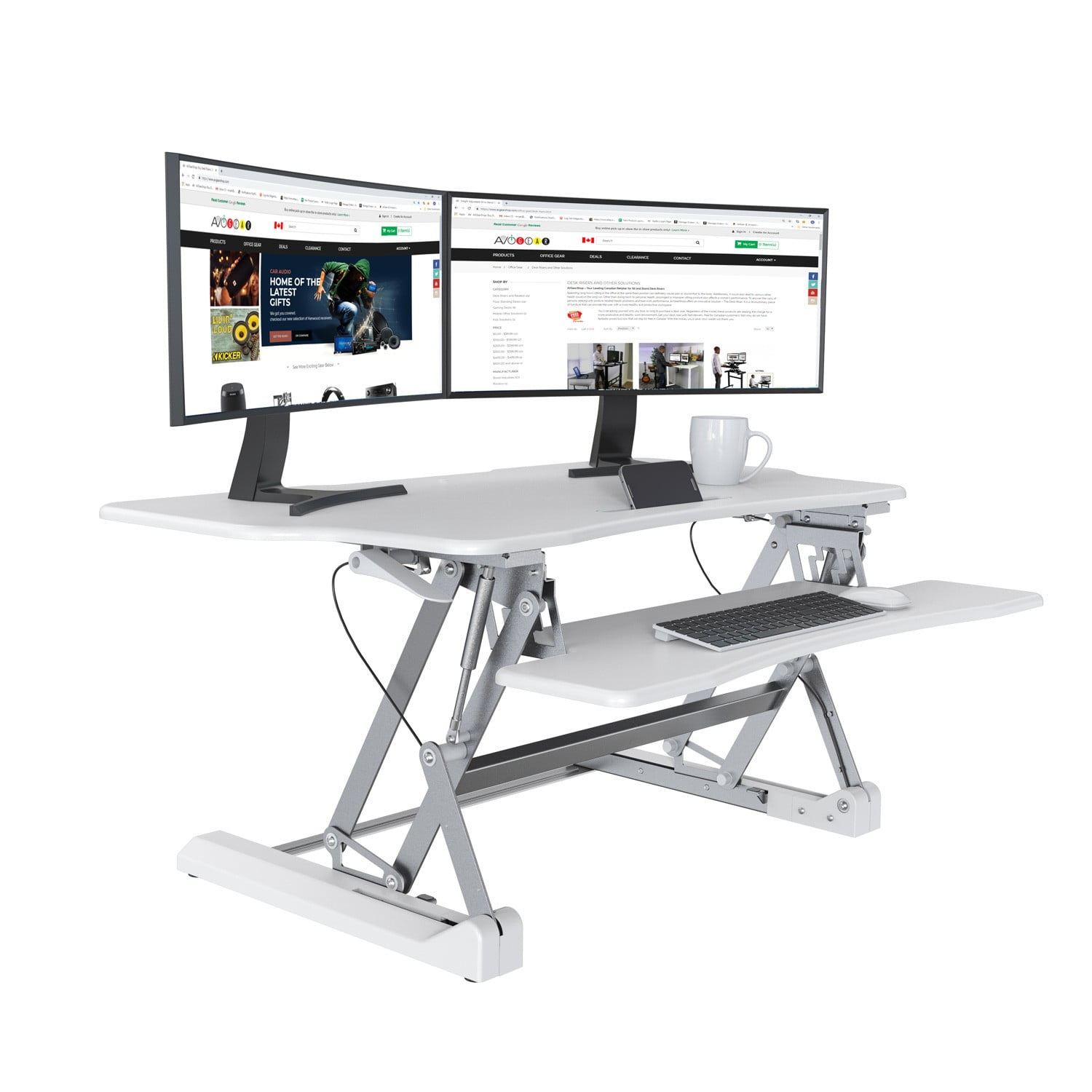 Boost Industries Sts Dr46ii Sit To Stand Standing Desk Riser With