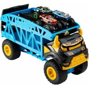 Hot Wheels - Monster Trucks Transport Truck, Includes 3 Cars, (Mattel GGB64)