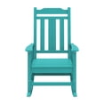 thumbnail image 4 of Outdoor Rocking Chair, High Back Porch Rocker Chair, All Weather Resistant HDPE Oversized Adirondack Rocking Chairs for Patio, Garden, Lawn, Indoor，Peacock Blue, 4 of 4