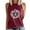 Burgundy, variant on ZQUUVOU Women's Sleeveless Tank Top Round Neck Breast Cancer Awareness Printed Casual Solid Color Blouse Summer Outfits Burgundy