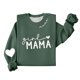 thumbnail image 5 of Tops de Manga Larga de las Mujeres Blusa Suelta Impresa Casual Cuello Redondo Sudaderas sin Capucha Suaves Cómodas Cuatro Estaciones de Manga Larga para las Mujeres, 5 of 6