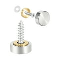 thumbnail image 6 of Uxcell 0.55'' Mirror Screw Decorative Cap Cover Nail  Stainless Steel Silver Tone 2pcs, 6 of 6