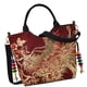 thumbnail image 5 of Bolso de mano bordado para mujer, estilo tradicional chino, bandolera para trabajar Rojo, 5 of 9