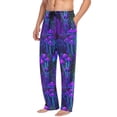 thumbnail image 2 of FORMRS Mens Pajama Pants with Pockets Soft Cotton Sleepwear Lounge Bottoms, Sizes S-2XL, Dark Mushrooms Pattern, 2 of 7