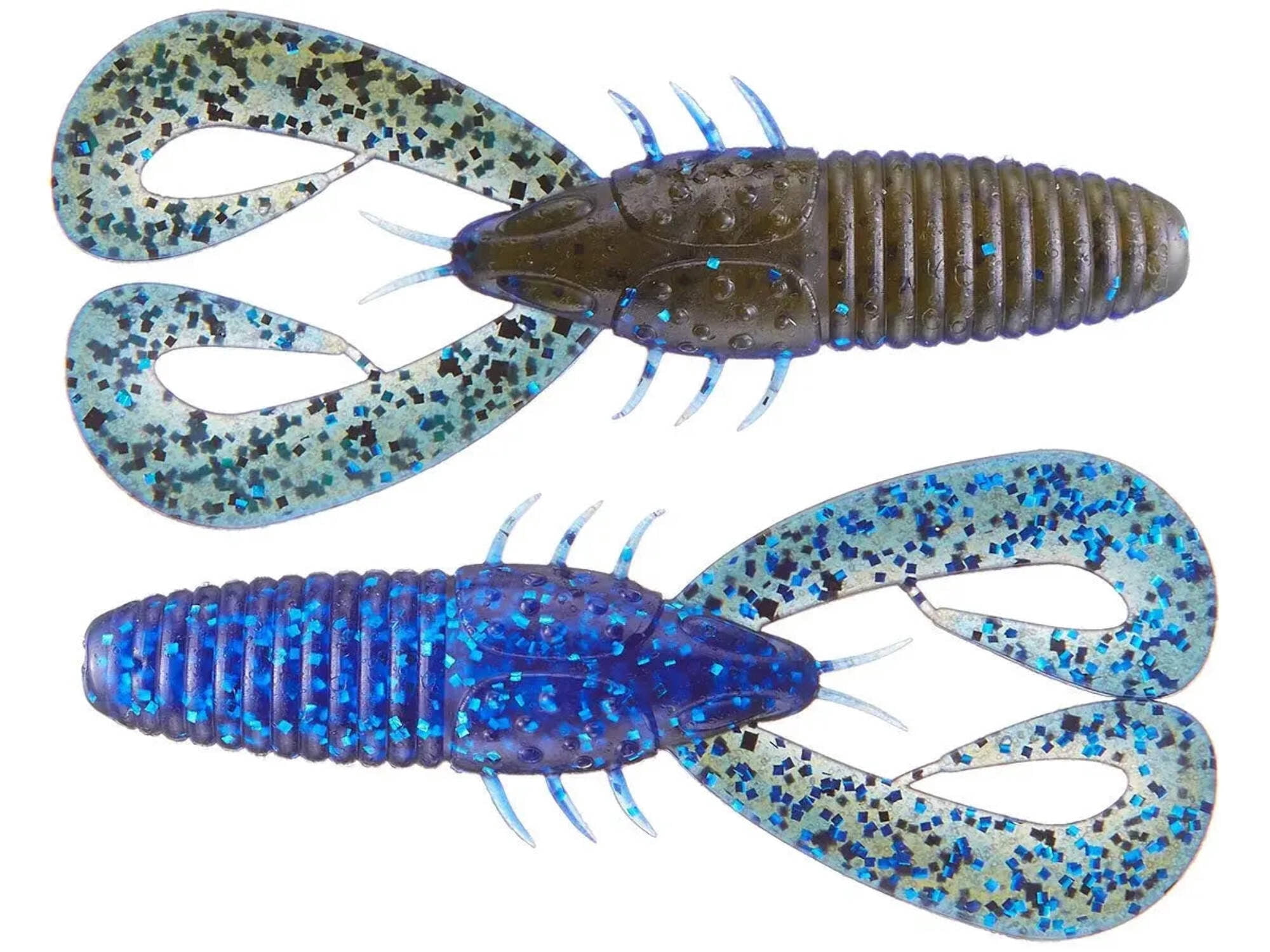(2 pack) 6th Sense Stroker Craw 3.3 in Soft Plastic Craw Bait Jig Trailer and Flipping Bait A