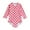 Pink, variant on Girls One Piece Swimsuit Toddler Strawberry Print Ruffle Hem Zipper Long Sleeve Rash Guards Quick Dry Bathing Suits