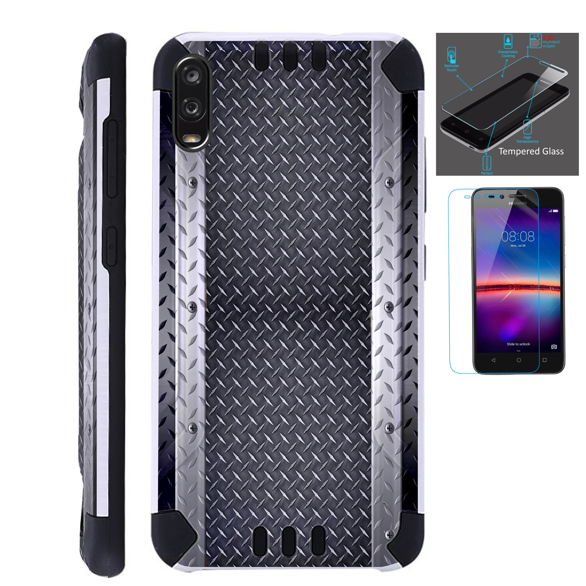 WORLD ACC Combat Guard Phone Case Compatible with TCL A2X + Screen