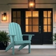 thumbnail image 3 of PolyTEAK Element Collection Poly Lumber All Weather Adirondack Chair, Blue, 3 of 8