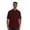 Burgundy, variant on At The Buzzer Men’s Polo Shirt – Short‑Sleeve Golf & Tennis Top (White, Large)