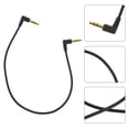 thumbnail image 2 of ColoMX Cable de audio macho a macho de 3,5 mm Cable auxiliar estéreo en ángulo Cable de audio de 30 cm, 2 of 8
